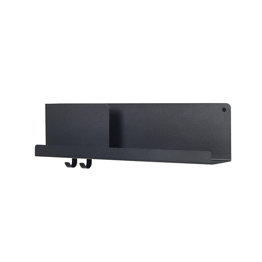 Muuto Folded Shelve Medium Gefaltetes Wandregal Aus Metall 63 X 16,5 Cm Schwarz  B-Ware - 5710562240022