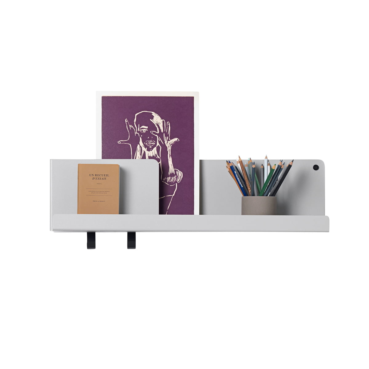 B-Ware Muuto Folded Shelves Regal Wandregal Schlüsselbrett Regalbrett 63 X 16,5 Cm Grau - 5713294320604