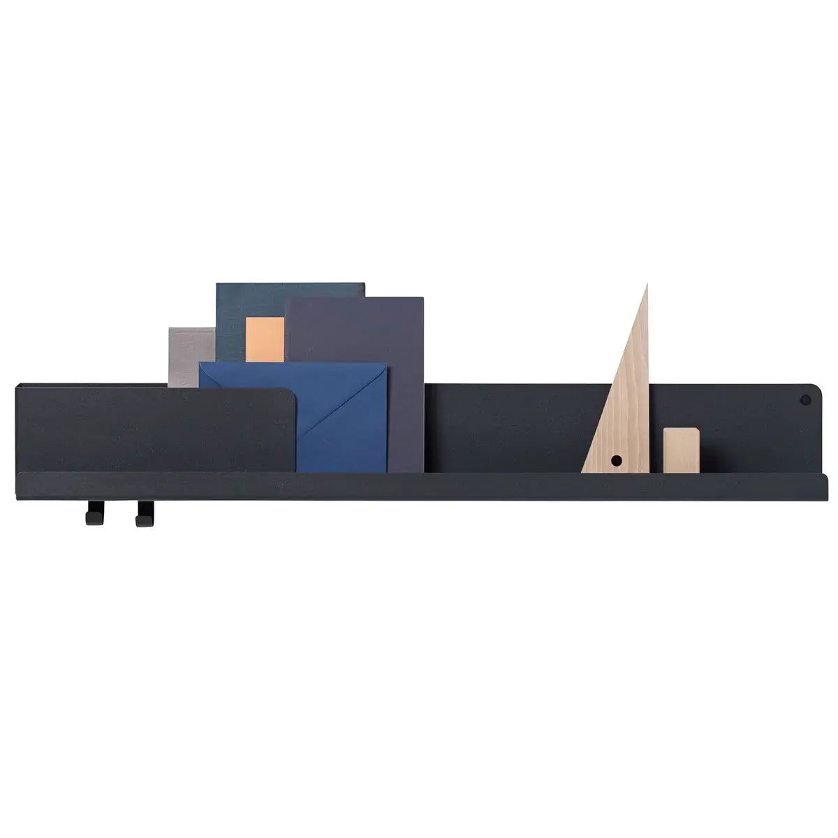 B-Ware Muuto Wandregal Regal Metall Schwarz 96x13cm Organizer Ablage Garderobe - 5713294320659