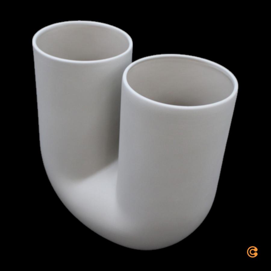Muuto Kink Bogen Vase Blumenvase Blumenhalter Design Sand B-Ware - 5713294320888
