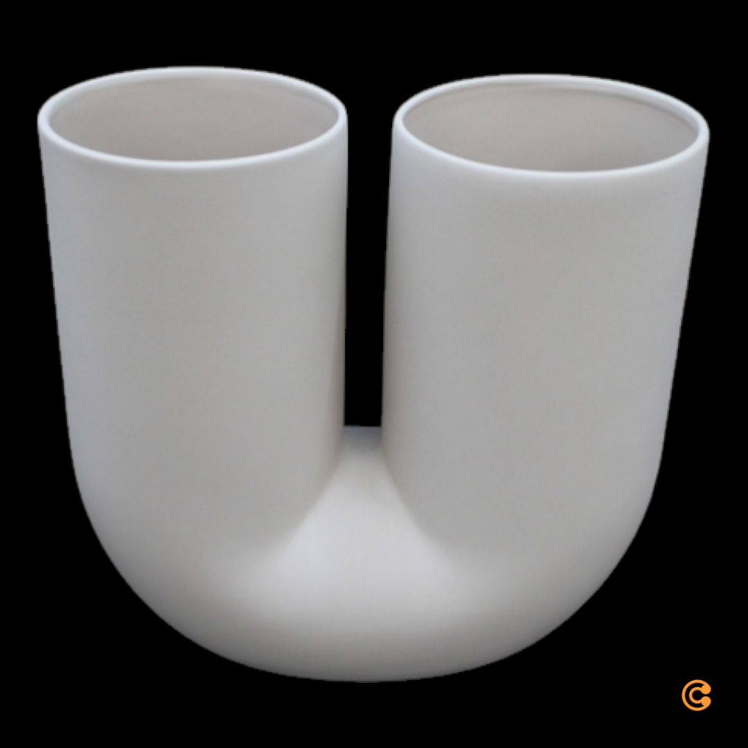 Muuto Kink Bogen Vase Blumenvase Blumenhalter Design Sand B-Ware - 5713294320888