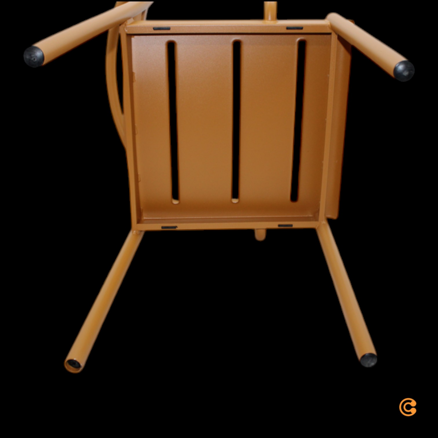 Muuto Linear Steel Armchair Armlehnenstuhl Stuhl Küchenstuhl Burnt Orange B-Ware - 5713294764309