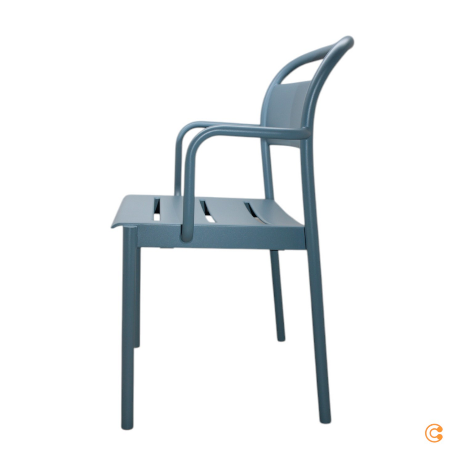 Muuto Armlehnstuhl Stuhl Outdoor Gartenstuhl Linear Steel Blau Siehe Text/Foto B-Ware - 5713295984065