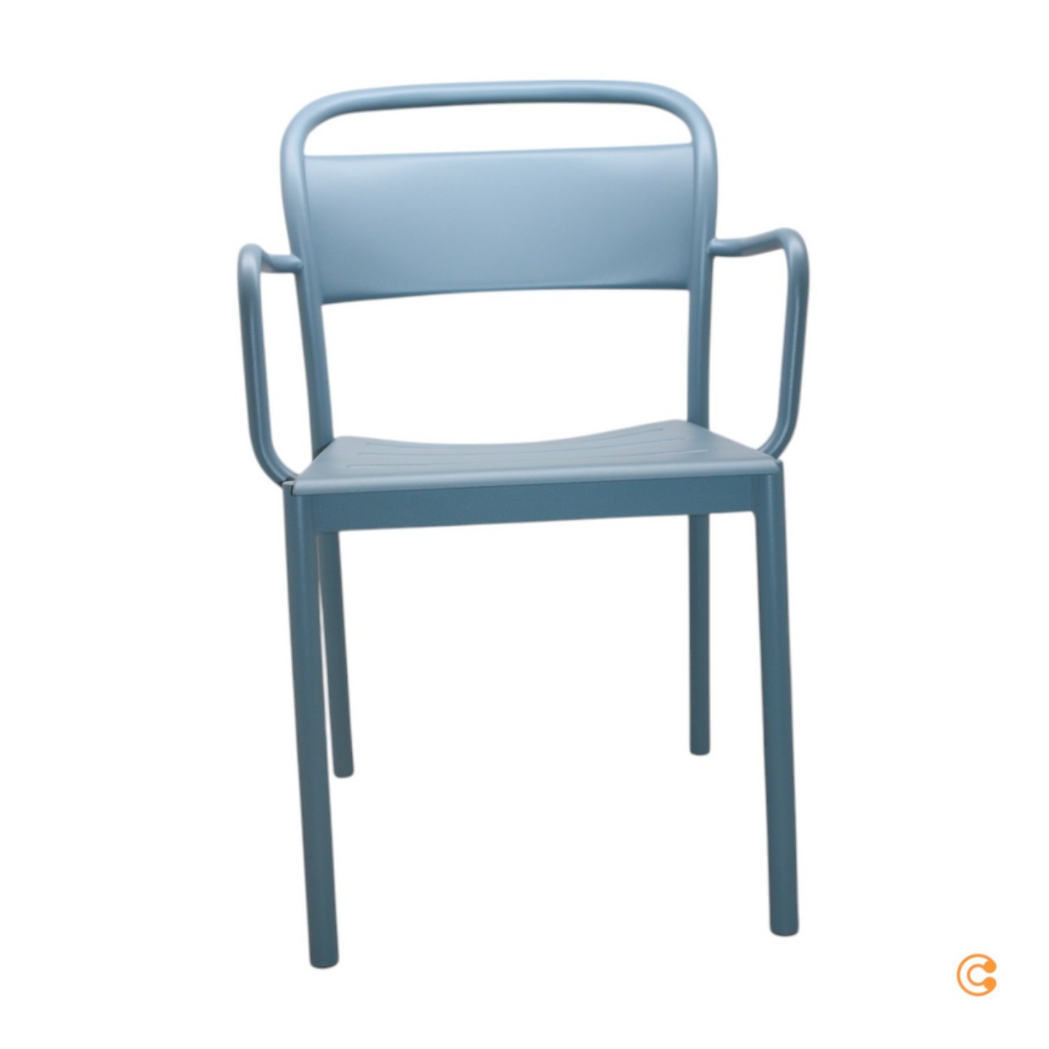 Muuto Armlehnstuhl Stuhl Outdoor Gartenstuhl Linear Steel Blau Siehe Text/Foto B-Ware - 5713295984065