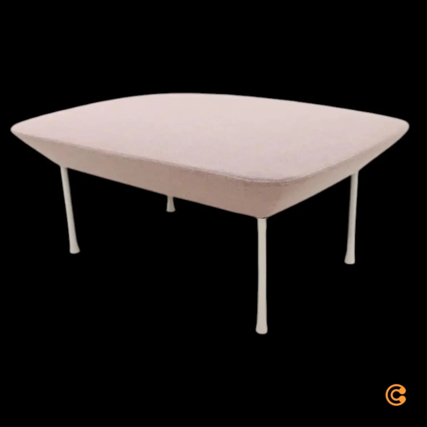 B-Ware Muuto Sitzhocker Fußhocker Oslo Pouf Rosa Offwhite Sitzpouf Hocker 45x100x73cm  - 5713298404864