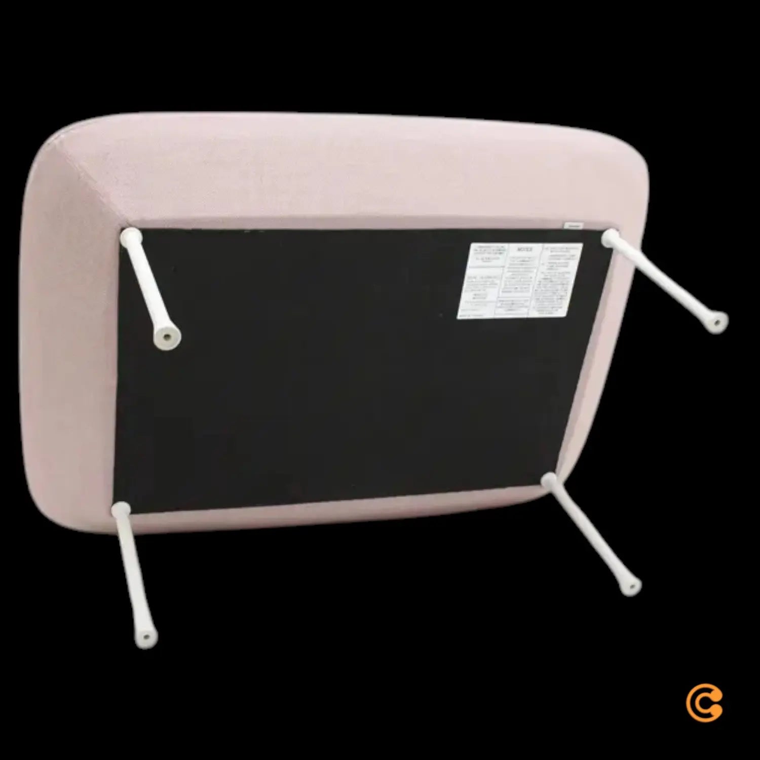 B-Ware Muuto Sitzhocker Fußhocker Oslo Pouf Rosa Offwhite Sitzpouf Hocker 45x100x73cm  - 5713298404864