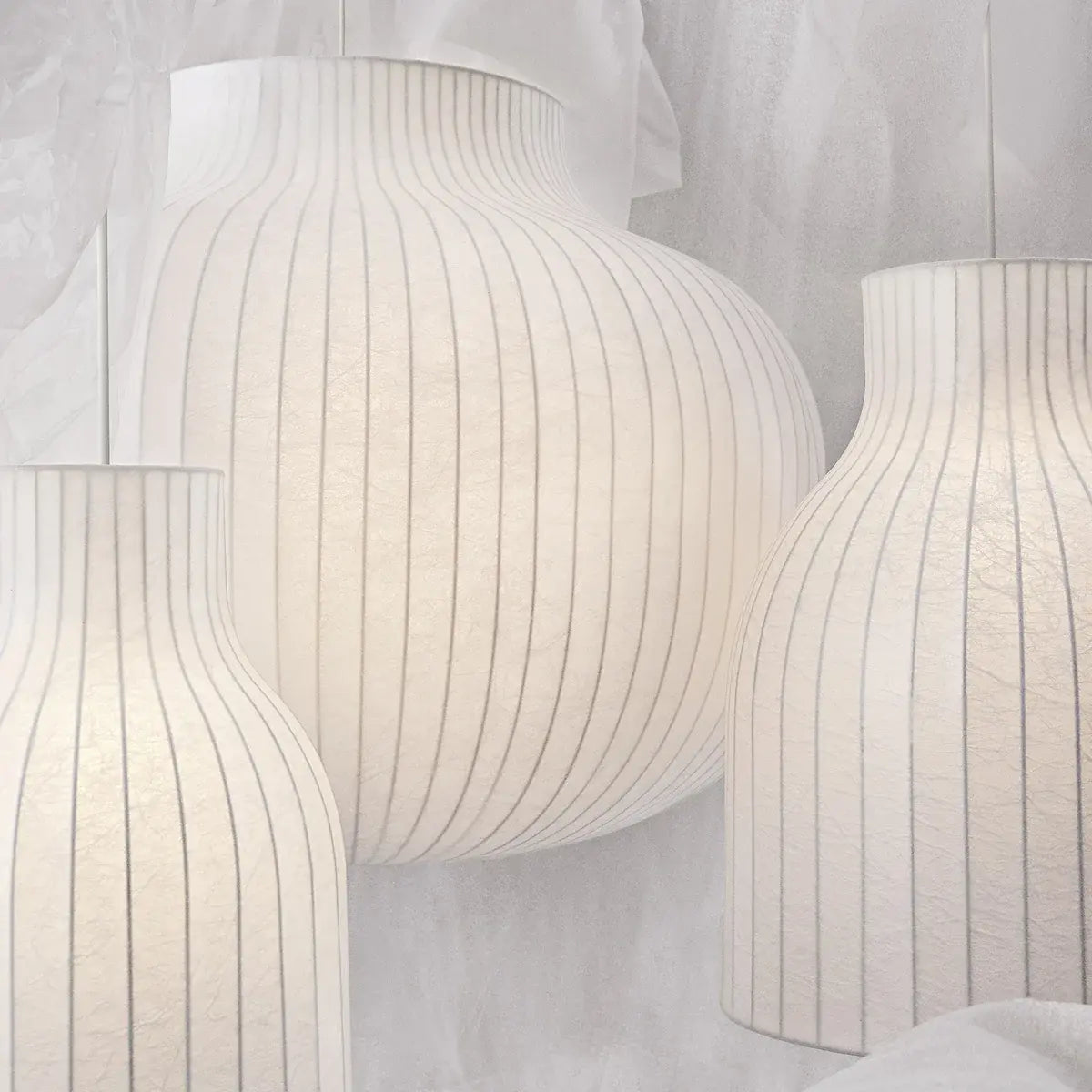 B-Ware Muuto Pendelleuchte Hängelampe Strand Geschlossen Creme Baldachin Kokon 60 Cm - 4251384209091