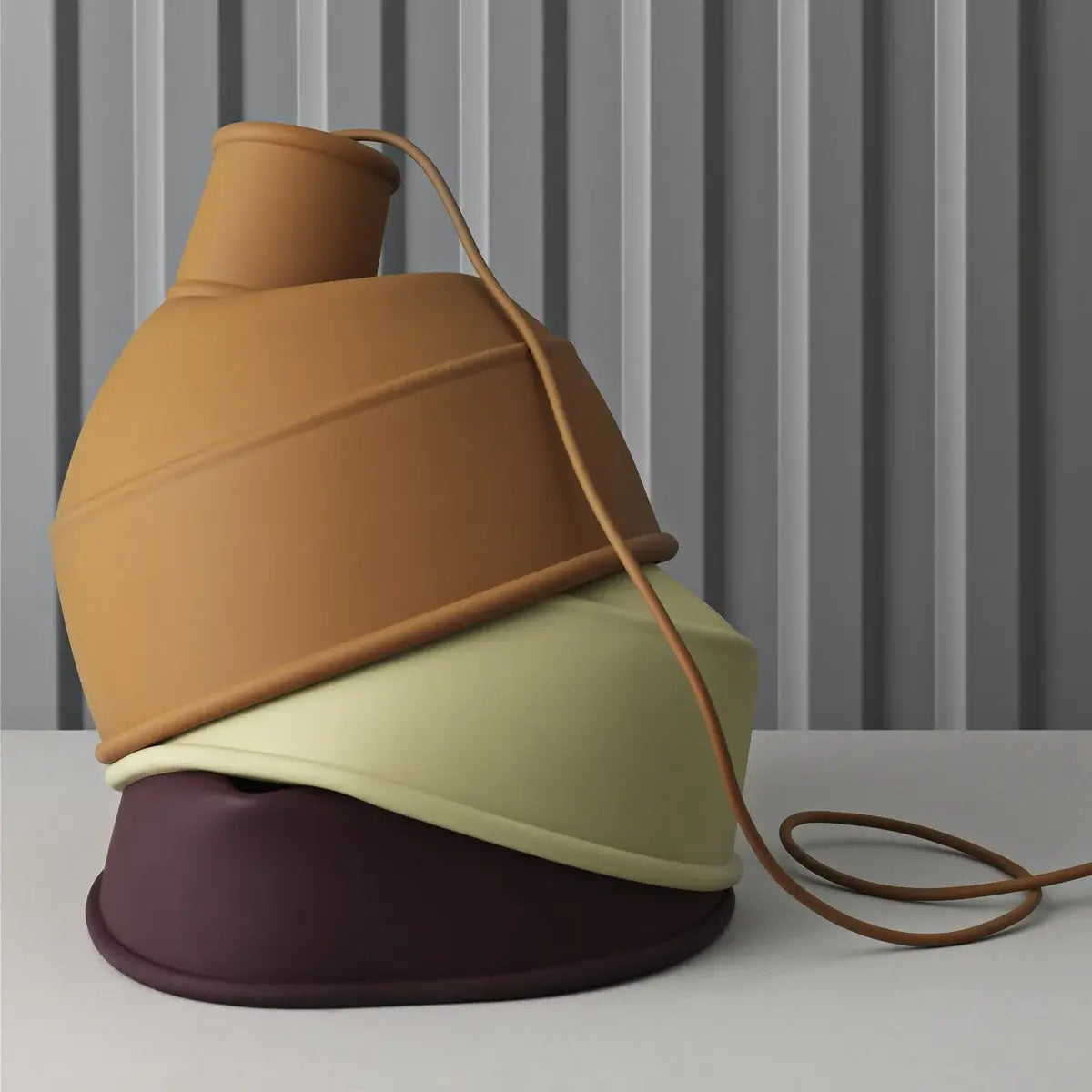 B-Ware Muuto Pendelleuchte Hängelampe Unfold Lampe Gummi Grau - 5710562142005