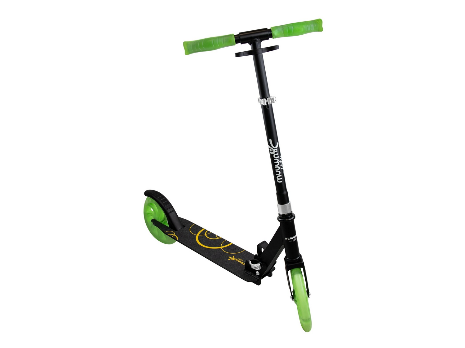 B-Ware Muuwmi Aluminium Scooter Tretroller Roller Abec 7 Höhenverstellbar Led341