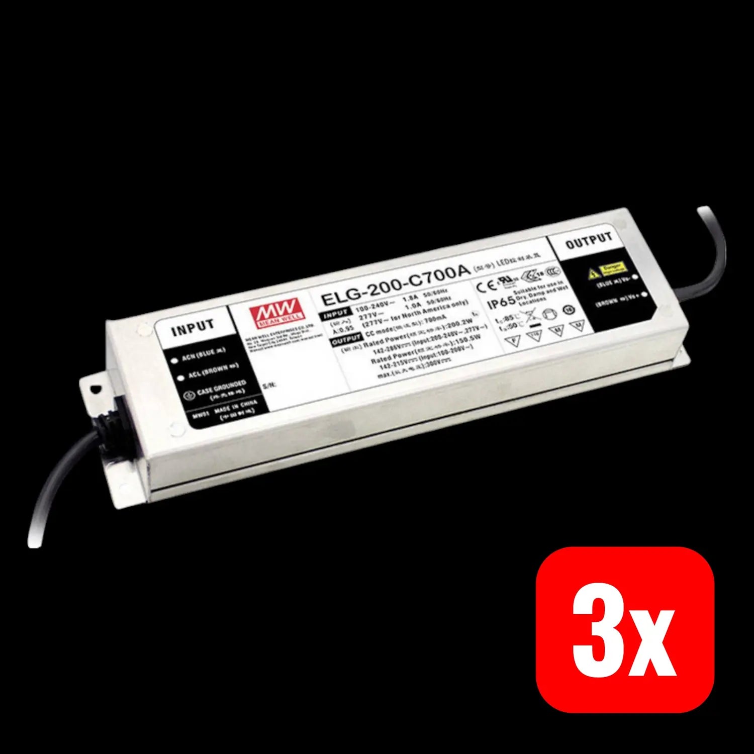 B-Ware Mw Led Treiber Netzteil Treiber 19968 W 416 A 48 V Metall Montage 3 Stück - 4711287442358