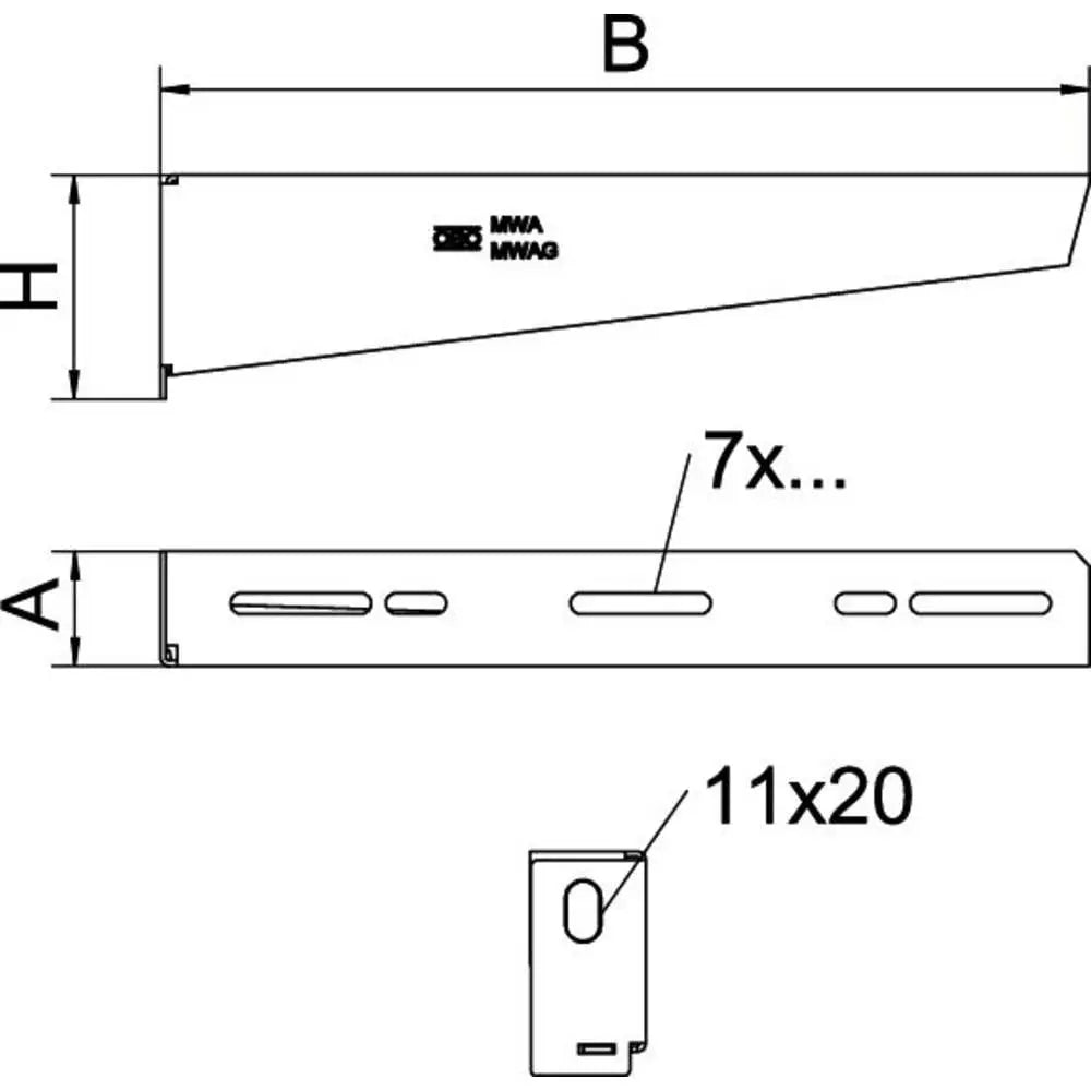 B-Ware Obo Bettermann Wandhalter Wand Ausleger Verbinder Stahl Metall Mit 46 Stück - 4012196636853