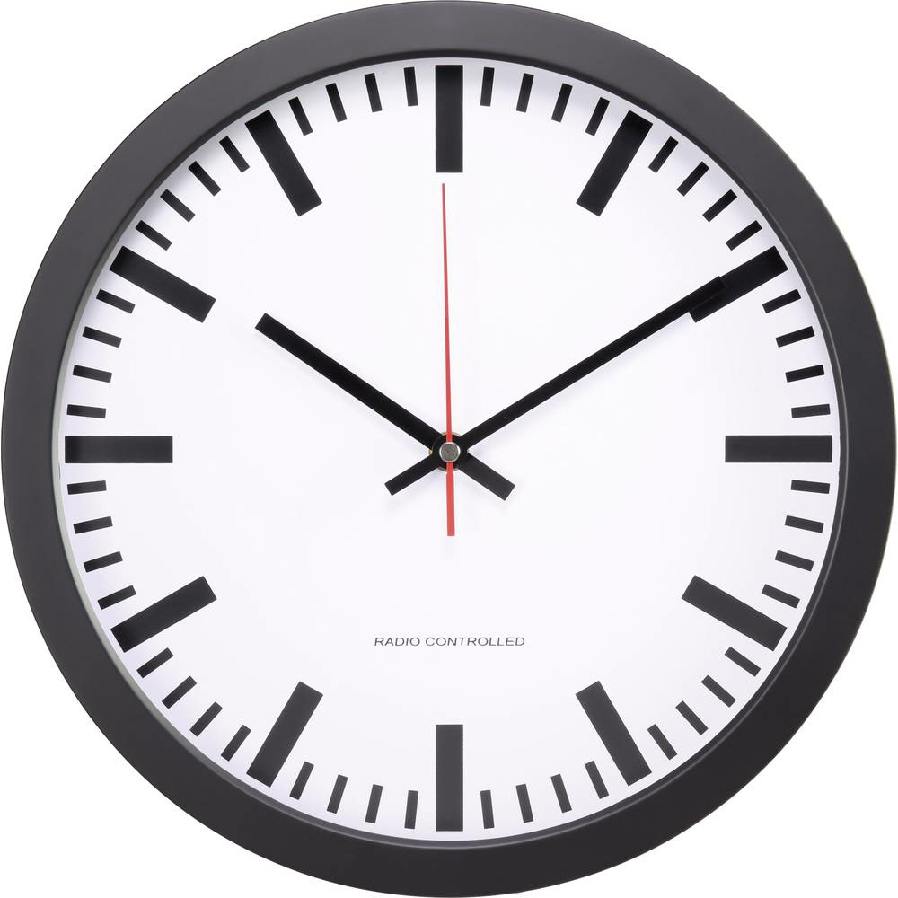 B-Ware Cemon Mxp301201 Funk Wanduhr Uhr Funkuhr Analoguhr 300 X 45 Mm Schwarz 3 Stück - 4064161202433