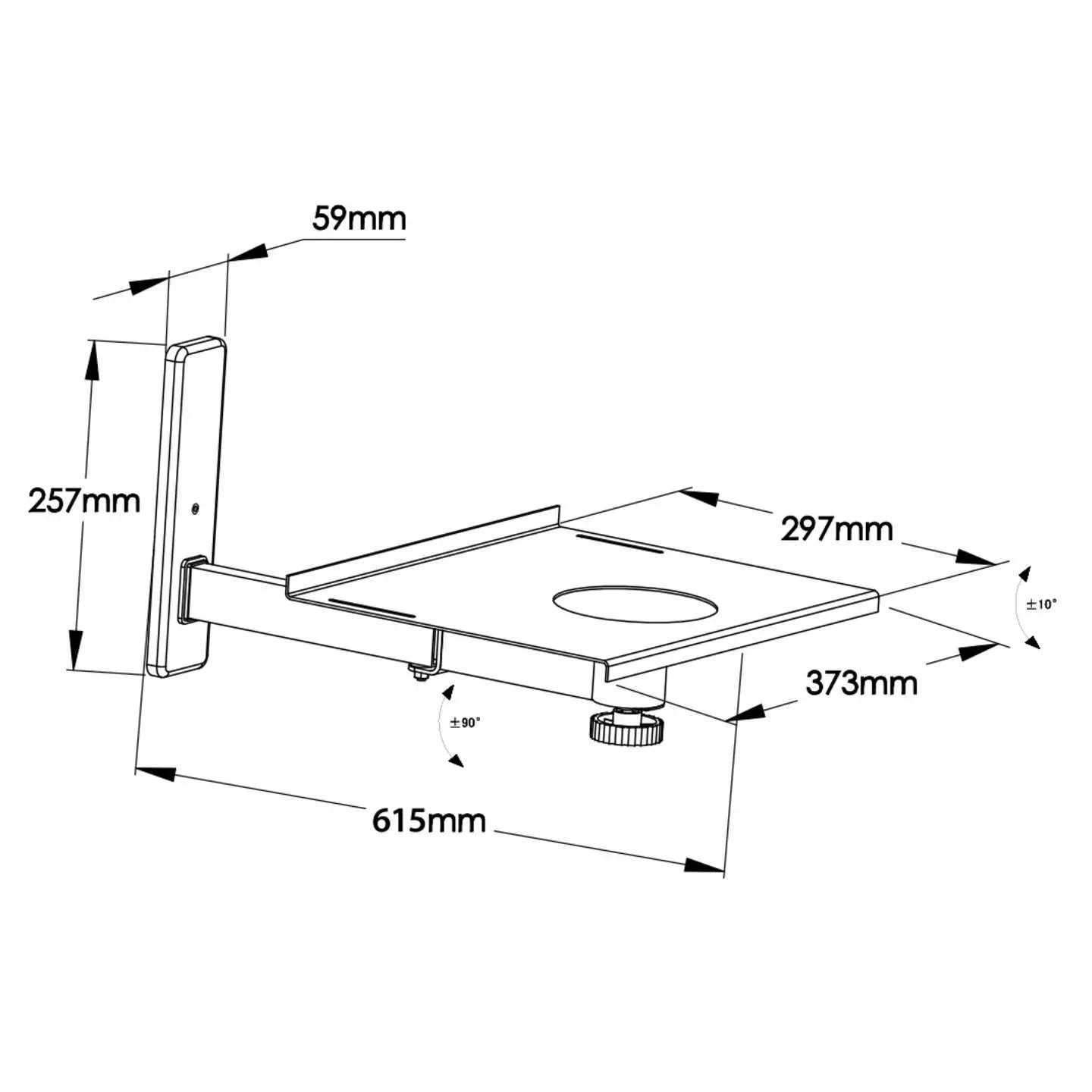 B-Ware My Wall Lautsprecher Wandhalterung Boxen Halterung Weiß Drehbar Schwenkbar H20 Wl - 4012386136552