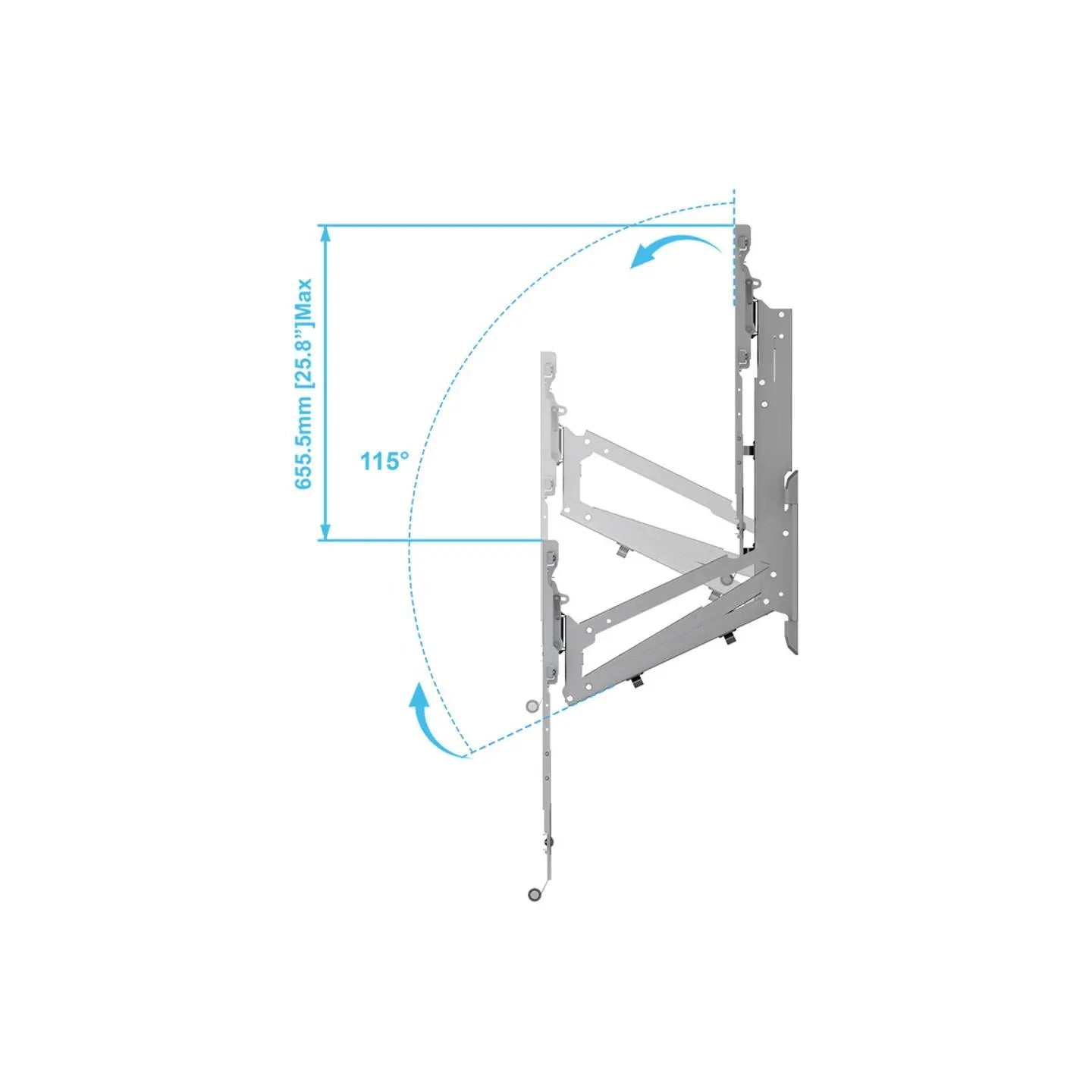 B-Ware My Wall Tv Wandhalterung Halter Fernseher Hp55 Al Soundbarhalterung 40" 65"  - 4012386137276