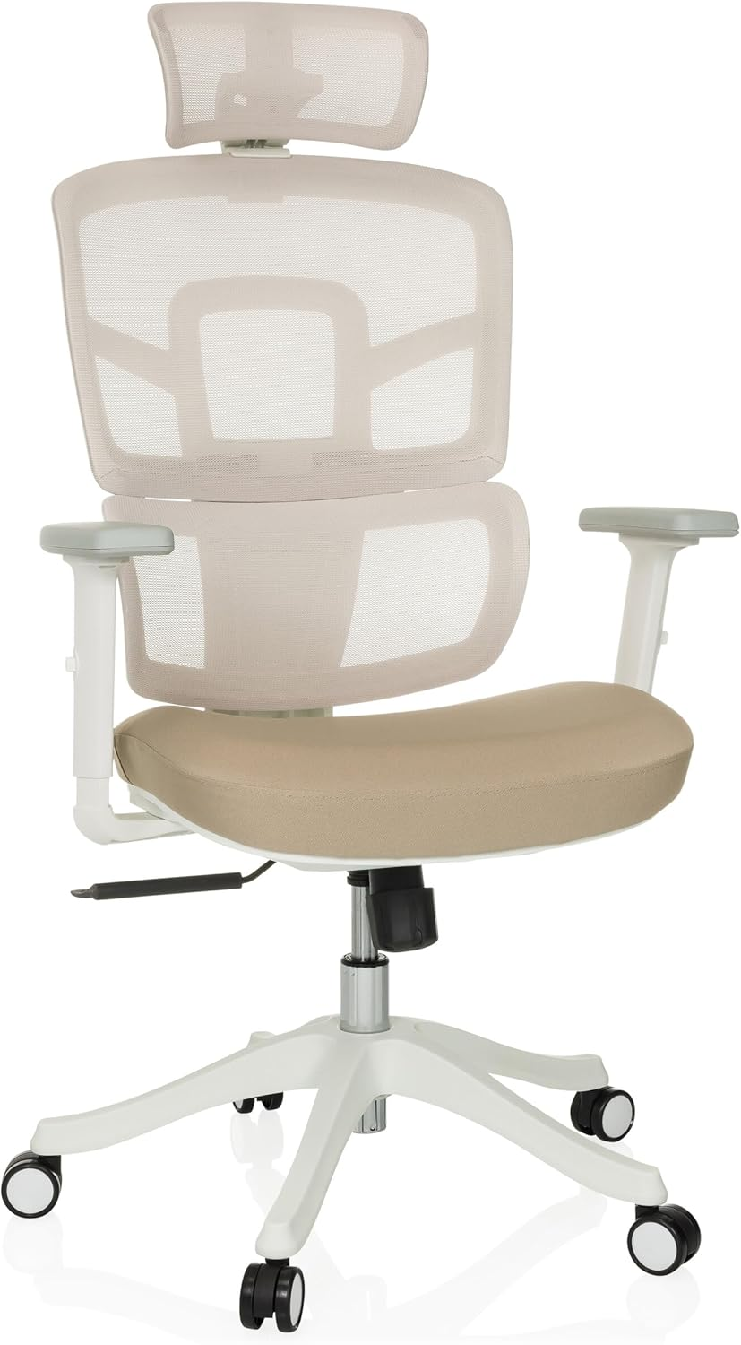 B-Ware My Buero Drehstuhl Ergonomisch Ergomy I W Bürostuhl Schreibtischstuhl Beige 242 - 4064323107309