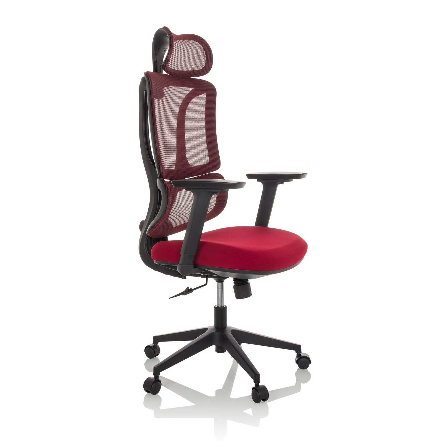 B-Ware My Buero Bürostuhl Drehstuhl Chefsessel Home Office Netzstoff Stoff Rot959 - 4064323037200