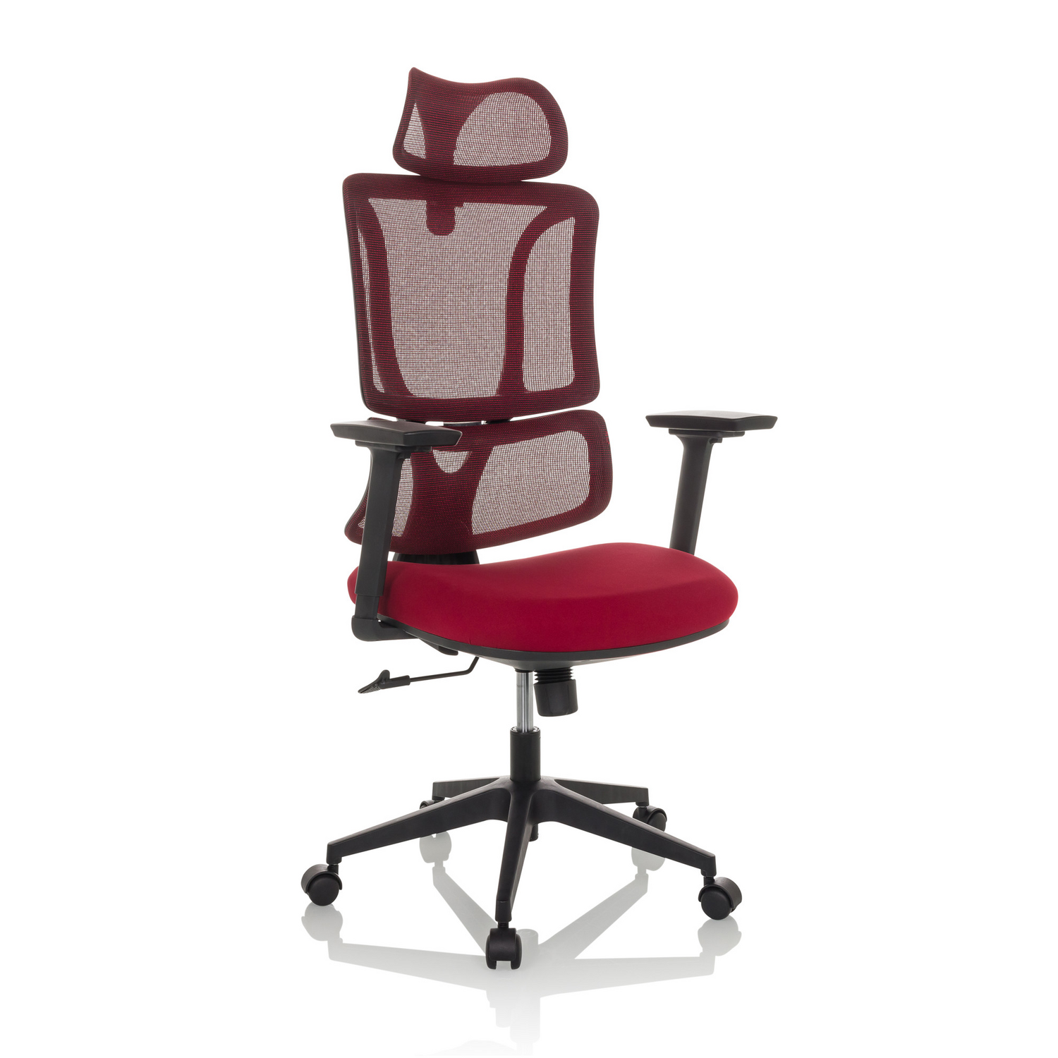 B-Ware My Buero Bürostuhl Drehstuhl Chefsessel Home Office Netzstoff Stoff Rot - 4064323037200