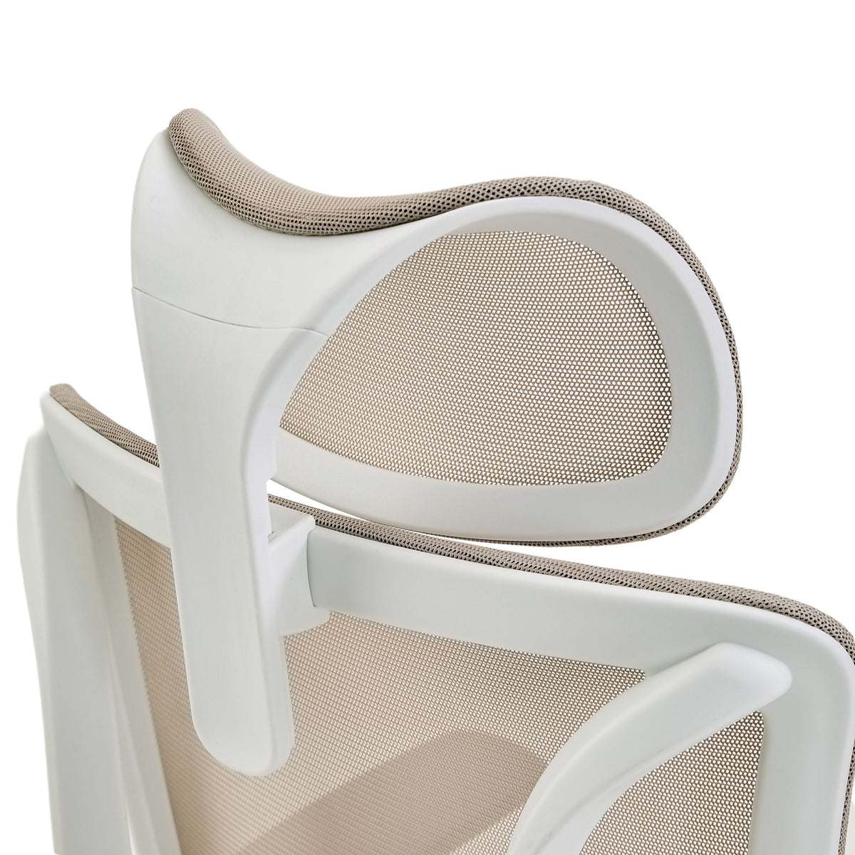 MyBuero Bürostuhl Schreibtischstuhl ERGOMY W Netzstoff Stoff Armlehnen Beige387 - 4064323130000