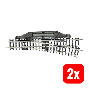 B-Ware Fleischmann N 22263 Gleis Ohne Bettung Weiche Elektrisch Rechts 112.6 Mm 2 Stück