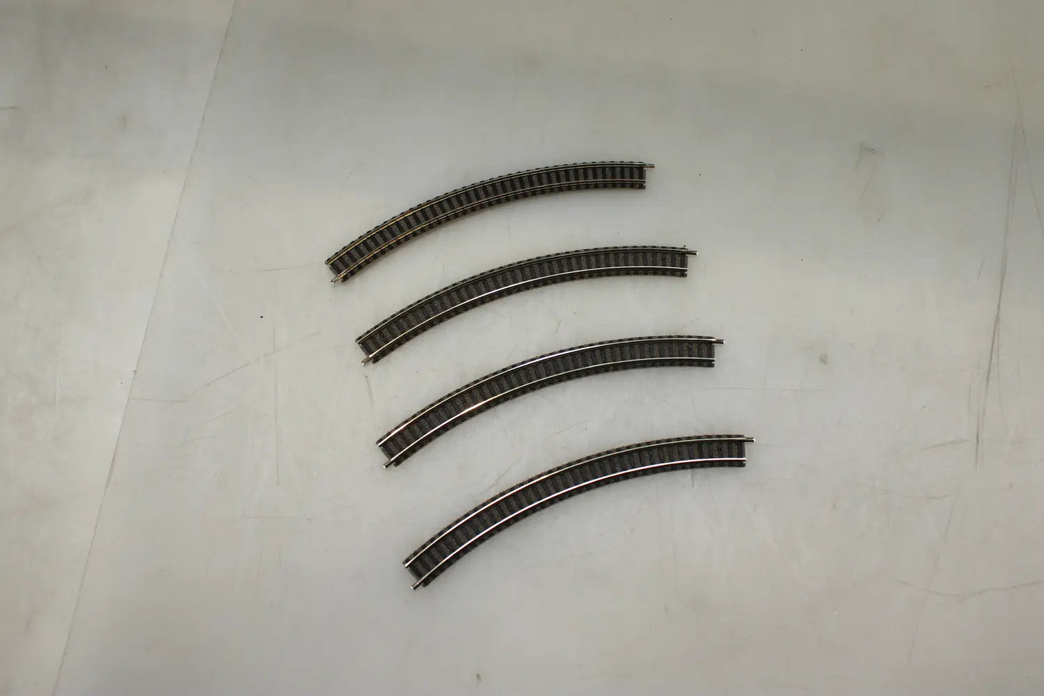 B-Ware Fleischmann N 9125 Piccolo Mit Bettung Gebogenes Gleis 45° 225.6mm 4 Stück - 2050000075872