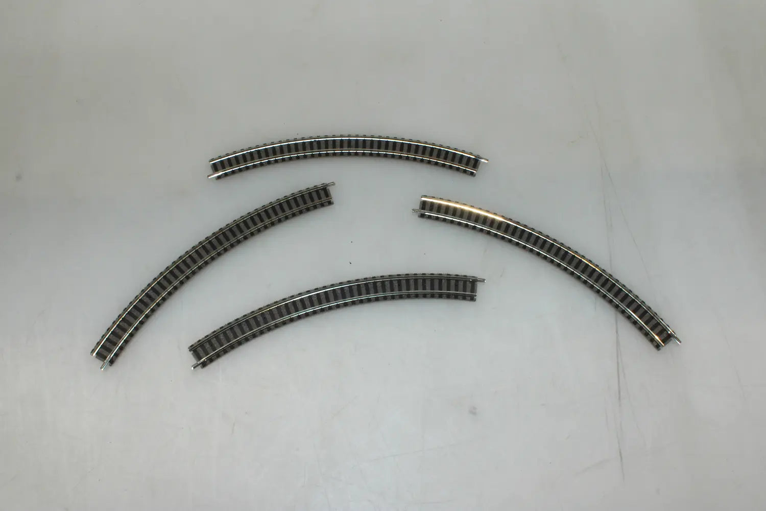 B-Ware Fleischmann N 9125 Piccolo Mit Bettung Gebogenes Gleis 45° 225.6mm 4 Stück - 2050000075872