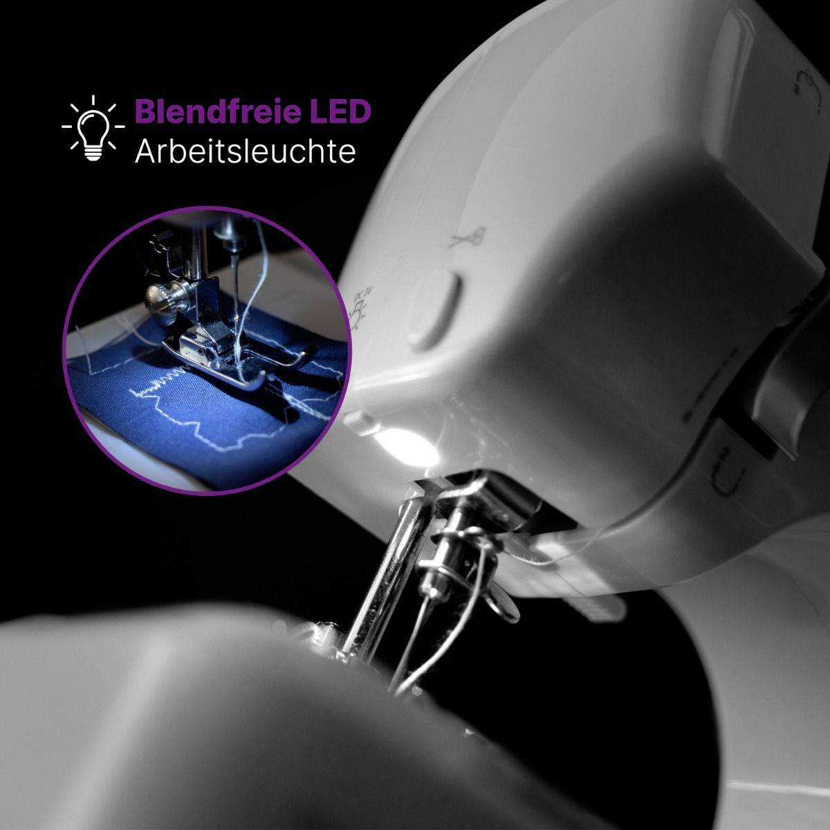 B-Ware Clatronic Handnähmaschine Nm 3795 Weiß Nähmaschine Nähgerät Siehe Text/Foto - 4006160639902