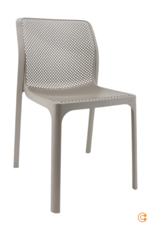 Nardi Bit Stuhl Gartenstuhl Terassenstuhl Balkonstuhl Kunststoffstuhl Taupe Pp B-Ware - 8010352328105