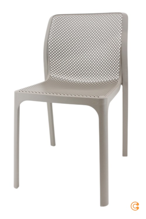Nardi Bit Stuhl Gartenstuhl Terassenstuhl Balkonstuhl Kunststoffstuhl Taupe Pp B-Ware - 8010352328105