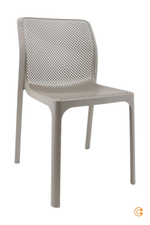 Nardi Bit Stuhl Gartenstuhl Terassenstuhl Balkonstuhl Kunststoffstuhl Taupe Pp B-Ware - 8010352328105