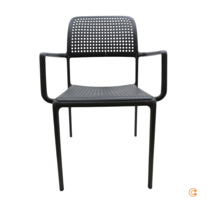 Nardi Bora Armlehnstuhl Lehnstuhl Stuhl Esszimmerstuhl Gartenstuhl Anthrazit B-Ware - 8010352242029