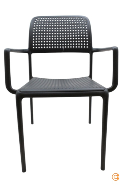 Nardi Bora Armlehnstuhl Lehnstuhl Stuhl Esszimmerstuhl Gartenstuhl Anthrazit B-Ware - 8010352242029