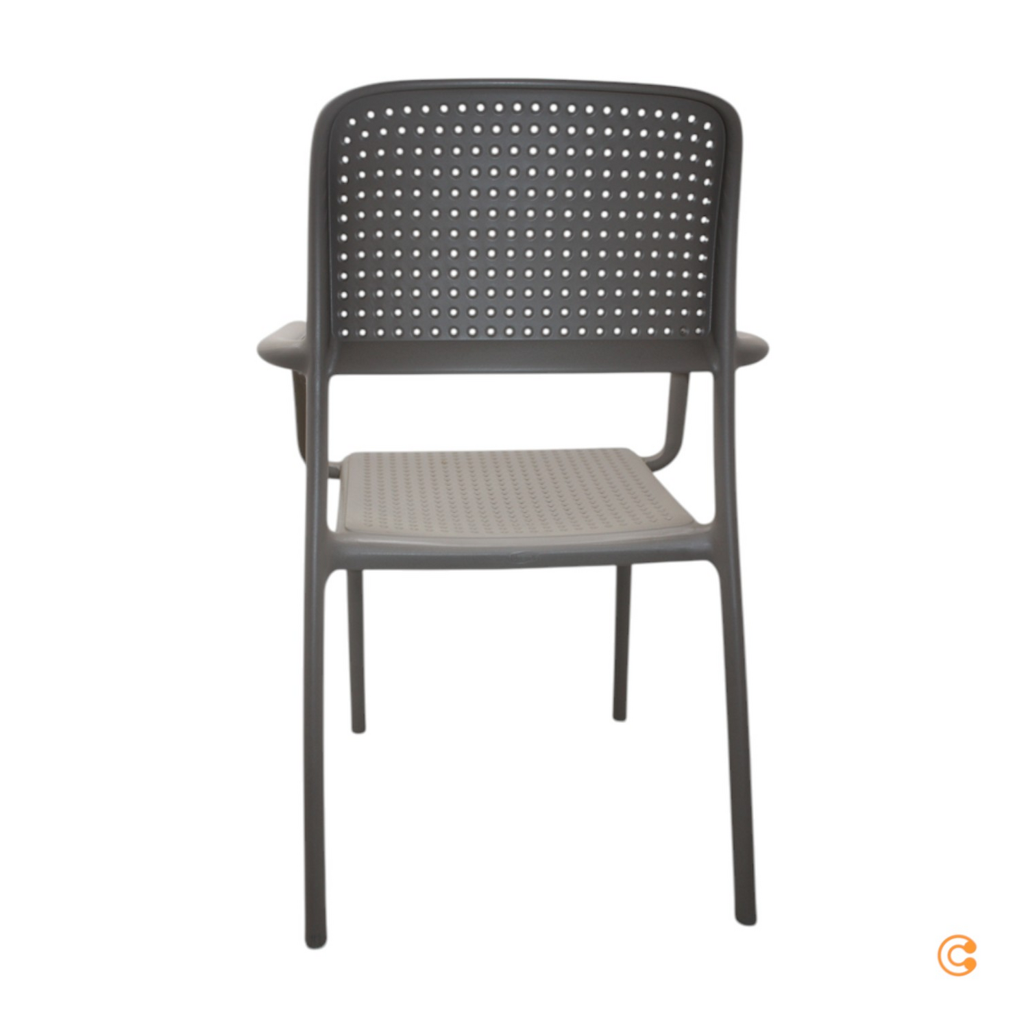 Nardi Bora Armlehnstuhl Stuhl Gartenstuhl Esszimmerstuhl Stuhl Stapelstuhl Taupe B-Ware - 8010352242104
