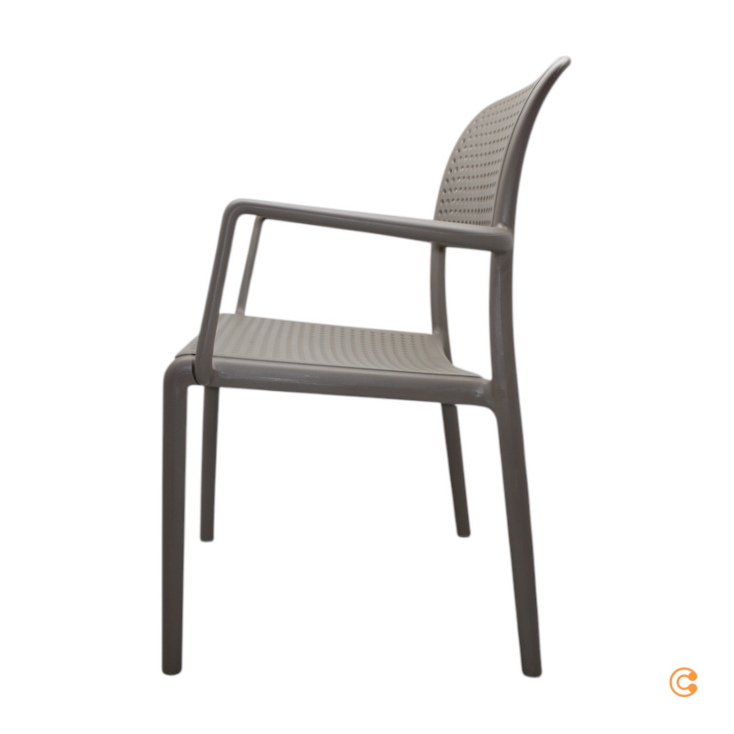 Nardi Bora Armlehnstuhl Stuhl Gartenstuhl Esszimmerstuhl Stuhl Stapelstuhl Taupe B-Ware - 8010352242104