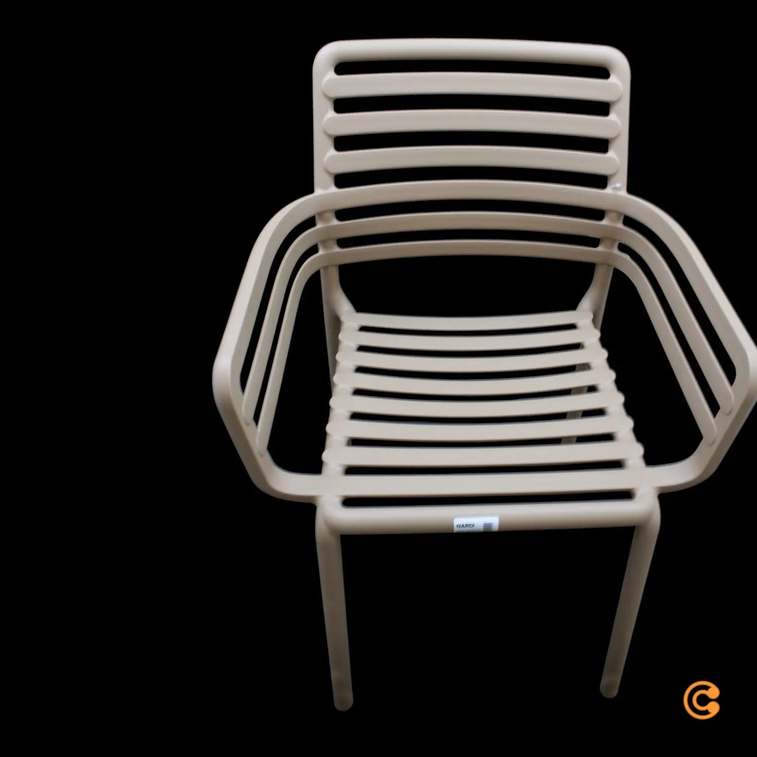 B-Ware Nardi Armlehnstuhl Sessel Gartenstuhl Outdoor Cappuccino Stapelbar Kunststoff - 8010352254145