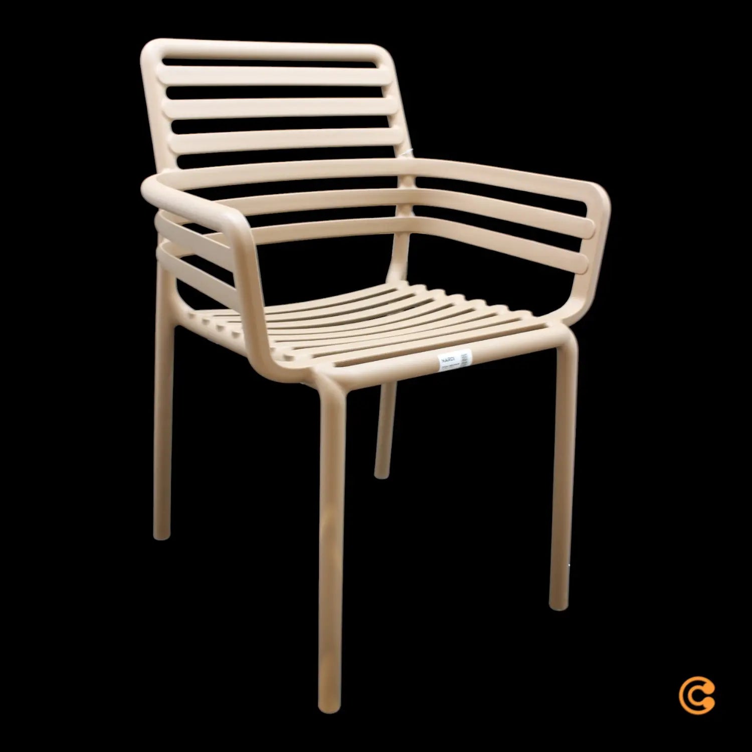 B-Ware Nardi Armlehnstuhl Sessel Gartenstuhl Outdoor Cappuccino Stapelbar Kunststoff - 8010352254145