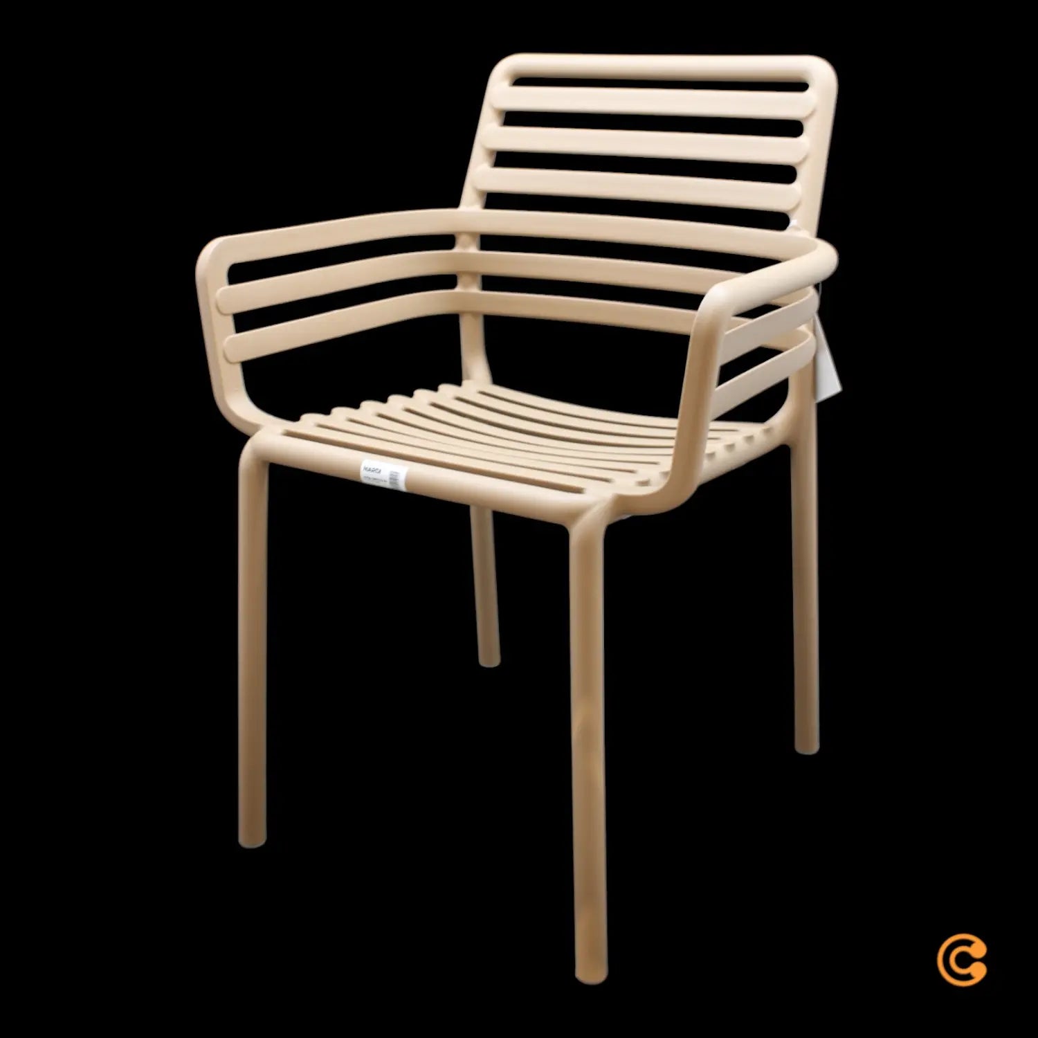B-Ware Nardi Armlehnstuhl Sessel Gartenstuhl Outdoor Cappuccino Stapelbar Kunststoff - 8010352254145