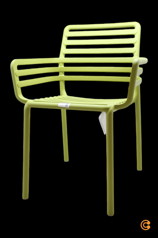 Nardi Doga Armlehnstuhl Stuhl Gartenstuhl Garten Terrassenstuhl Pera Gelb Grün   B-Ware - 8010352254183