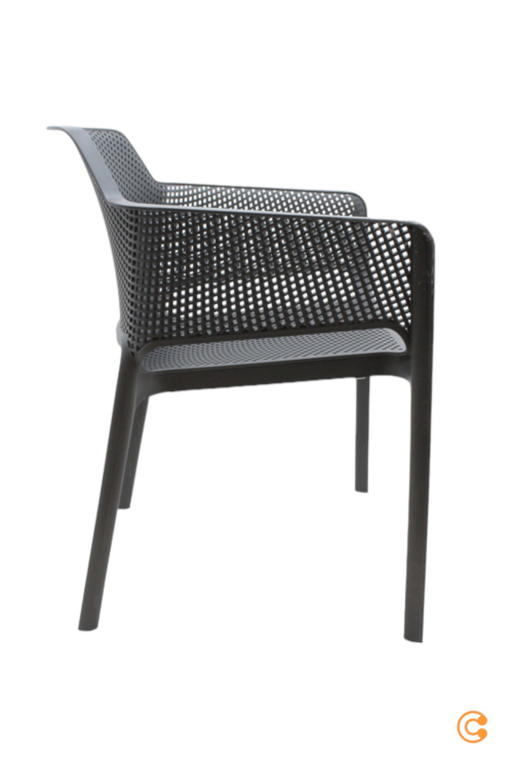 B-Ware Nardi Net Armlehnstuhl Stuhl Gartenstuhl Terrassenstuhl Balkonstuhl Anthrazit - 8010352326026