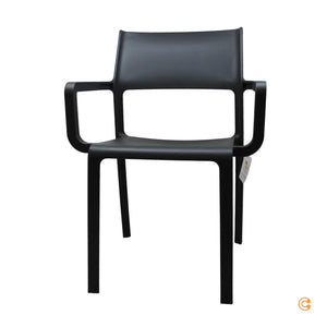 B-Ware Nardi Outdoor Armlehnstuhl Stuhl Gartenstühle Anthrazit Stapelbar Wetterfest