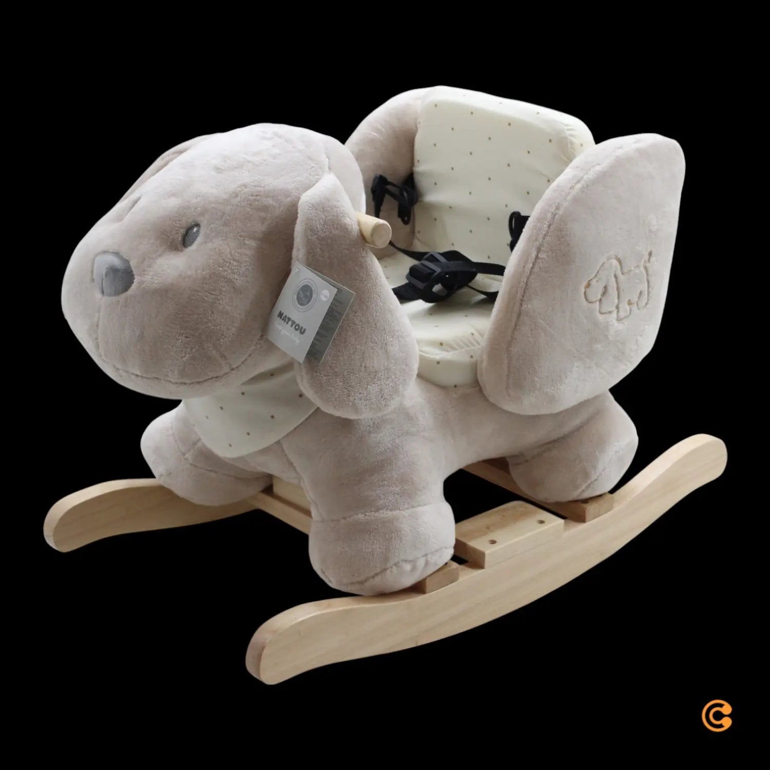 B-Ware Nattou Charlie Hund Vanille Schaukelpferd Schaukeltier Kinder Siehe Text/Foto - 5414673388108