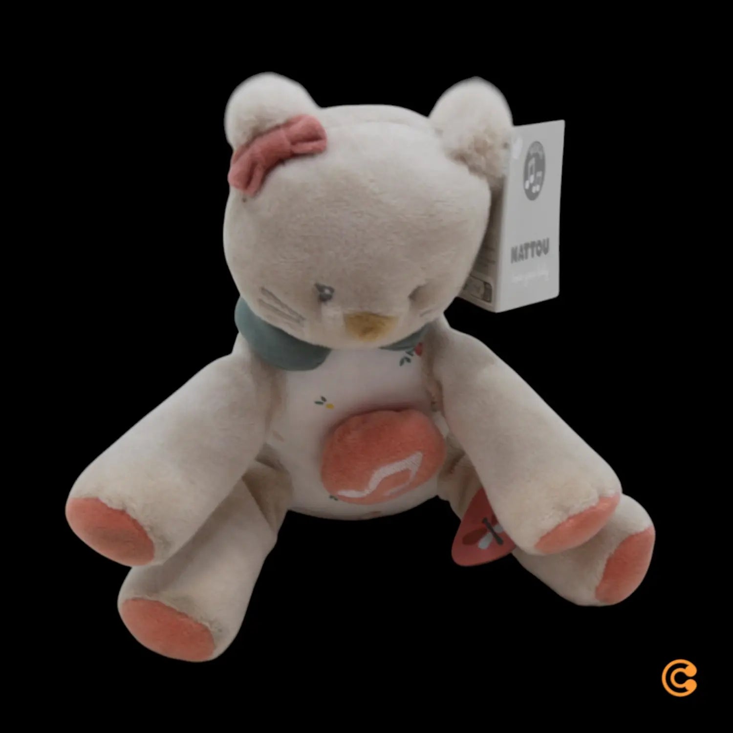 B-Ware Nattou Spieluhr Kuscheltier Musik Katze Lana Beige Mini Spieluhr Babyspielzeug - 5414673266079