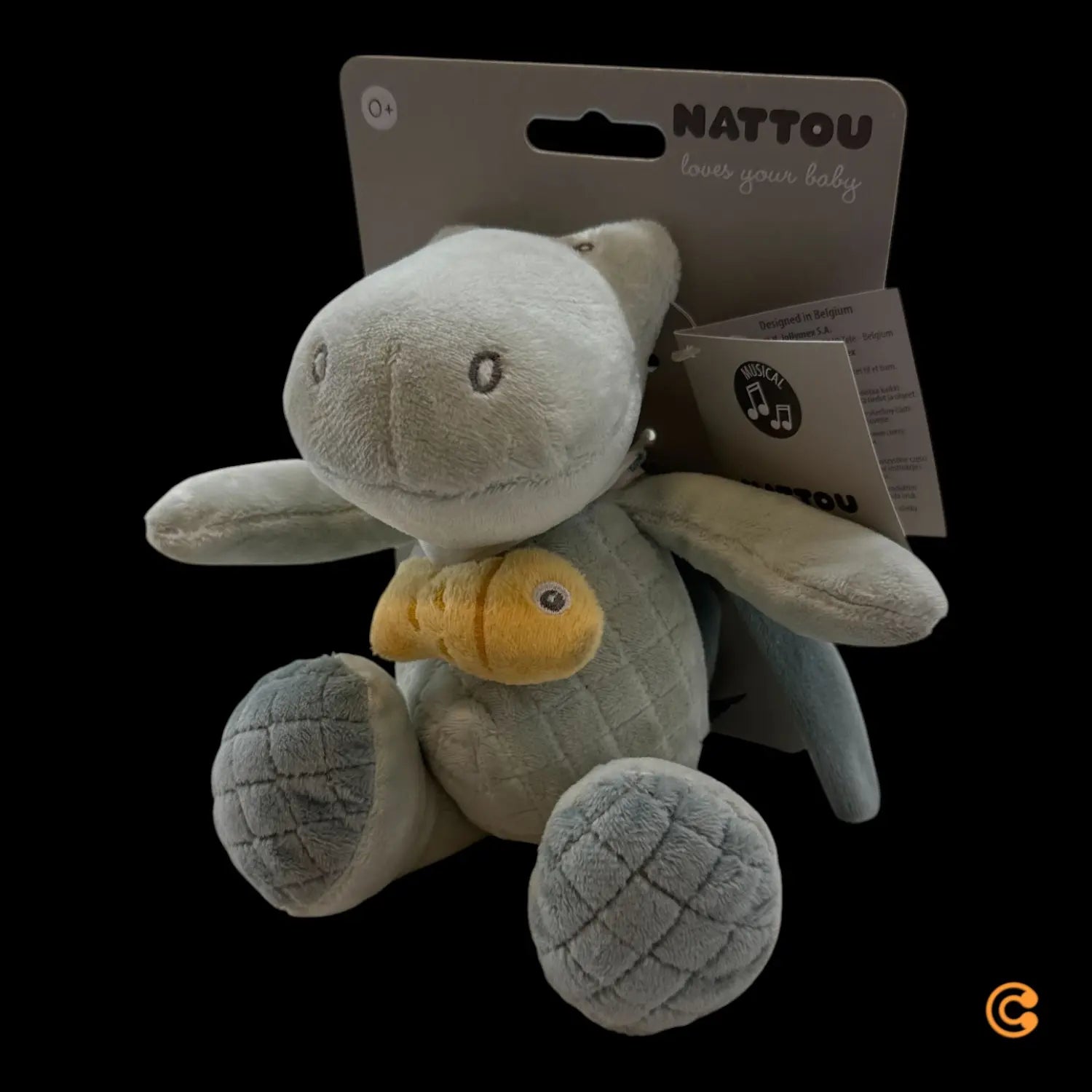 B-Ware Nattou Mini Spieluhr Musikspielzeug Krokodil Stofftier Romeo Jules Sally 20 Cm - 5414673950060