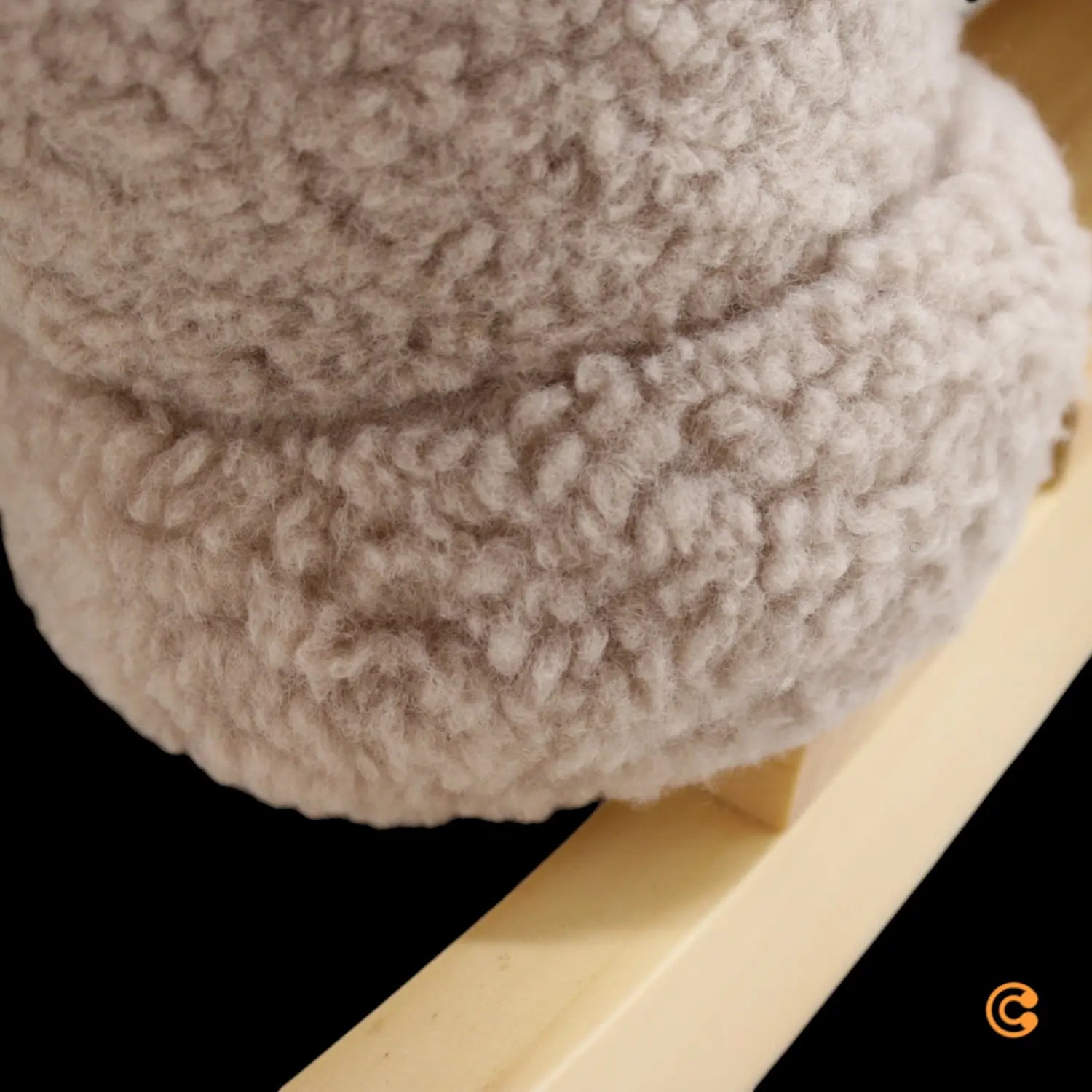 B-Ware Nattou Schaukeltier Wipptier Elefant Plüschtier Taupe Braun Stoff Rückenlehne - 25414673544010