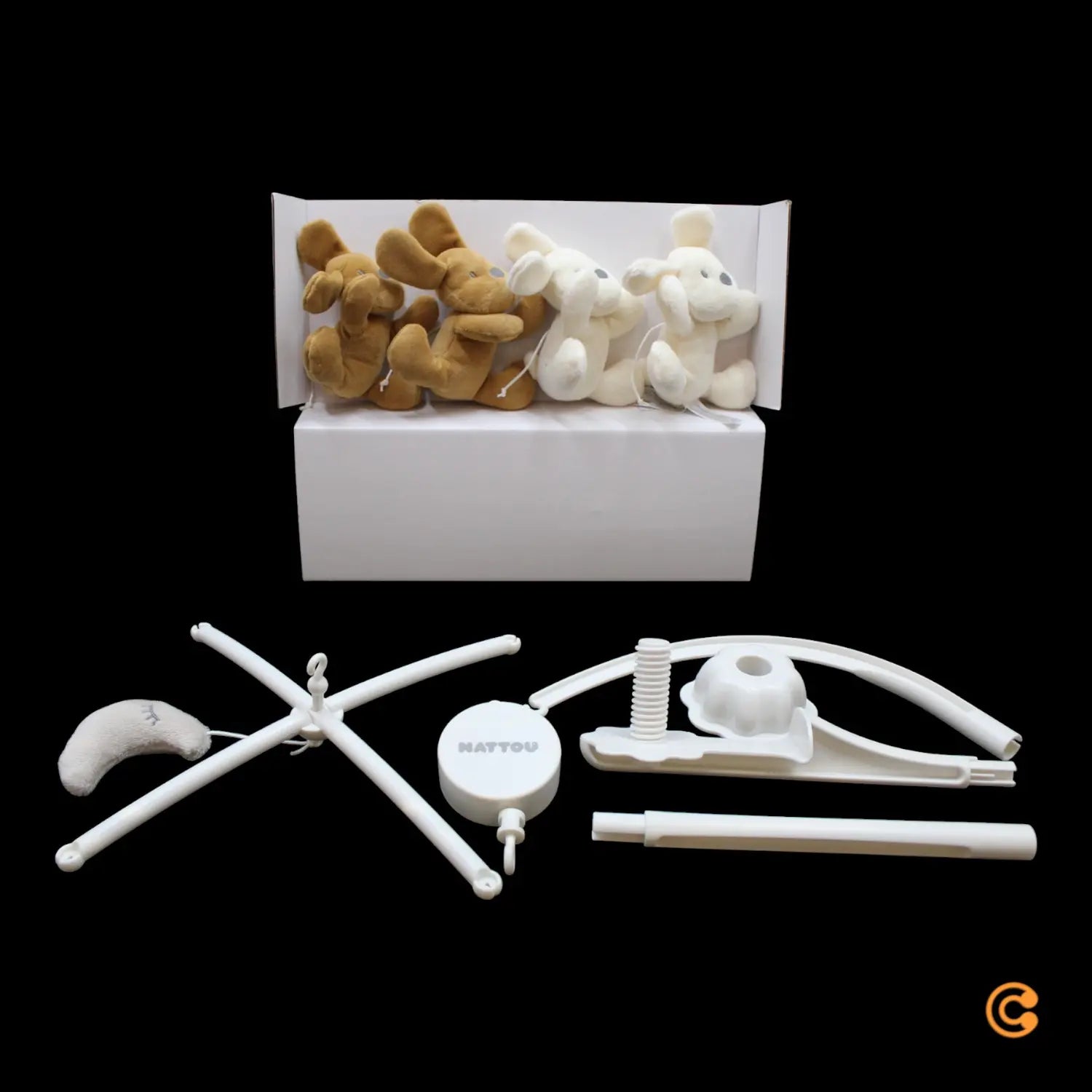 B-Ware Nattou Spielwaren Mobile Spieluhr Charlie Baby Mobile Holzmobile Siehe Text/Foto - 5414673388191