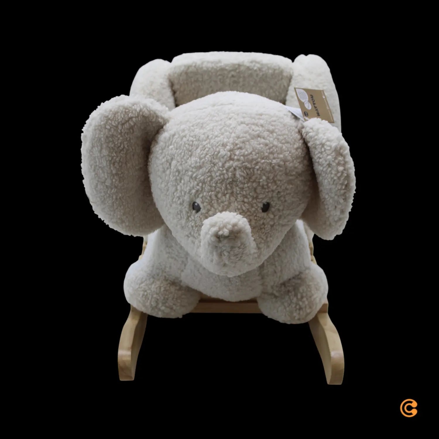 B-Ware Nattou Wippe Schaukeltier Elefant Teddy Ecru Kindersitz Gleichgewicht - 25414673544003