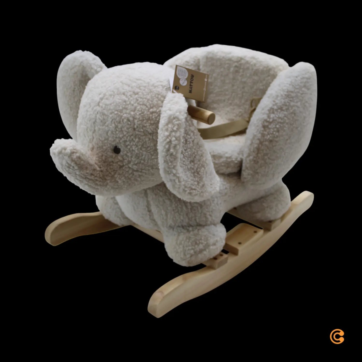 B-Ware Nattou Wippe Schaukeltier Elefant Teddy Ecru Kindersitz Gleichgewicht - 25414673544003
