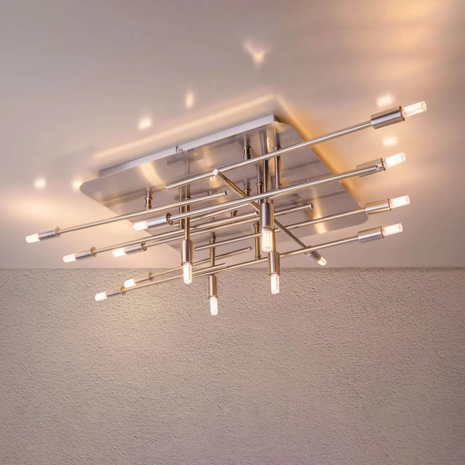 B-Ware Näve Deckenleuchte Lampe Ancona Stahl Leuchte Beleuchtung 14 Flammig - 4003222887110