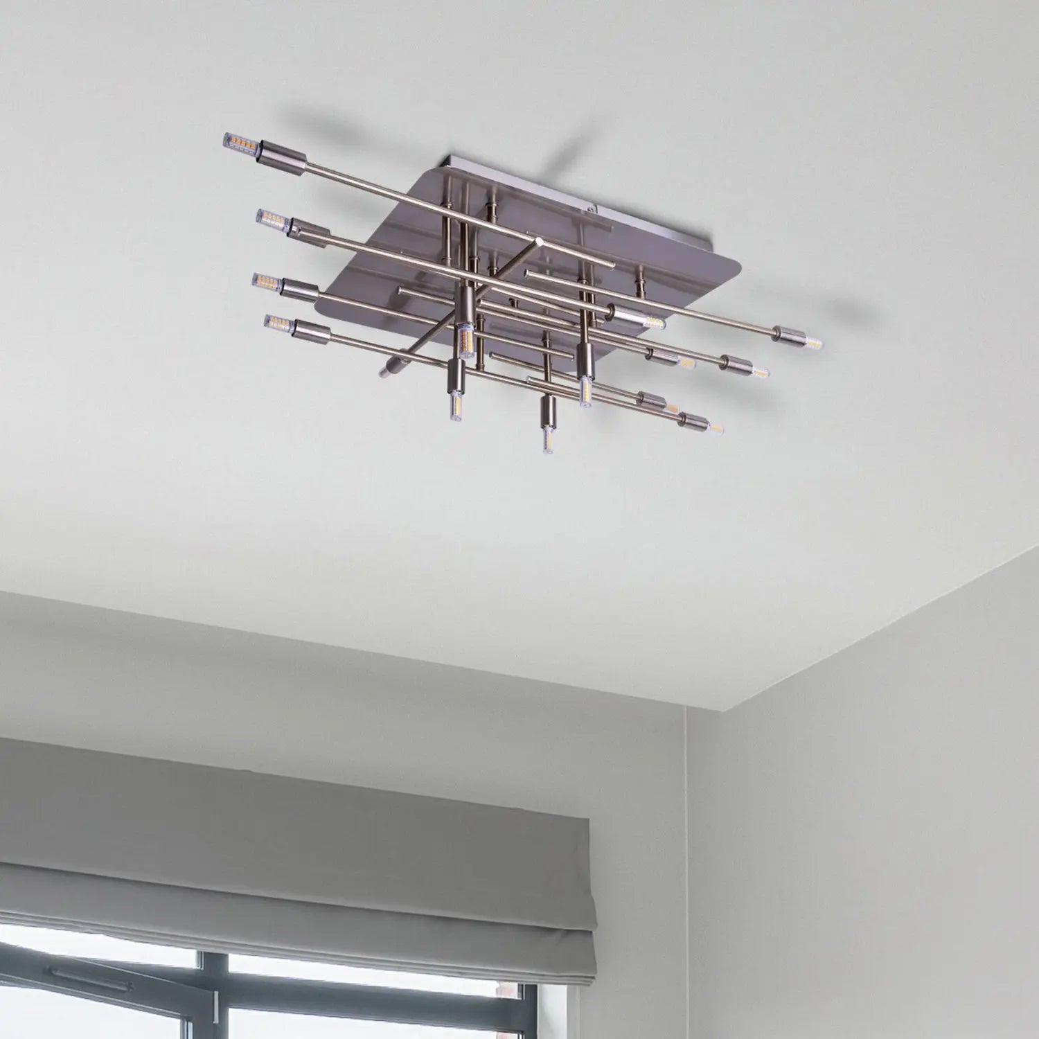 B-Ware Näve Deckenleuchte Lampe Ancona Stahl Leuchte Beleuchtung 14 Flammig - 4003222887110