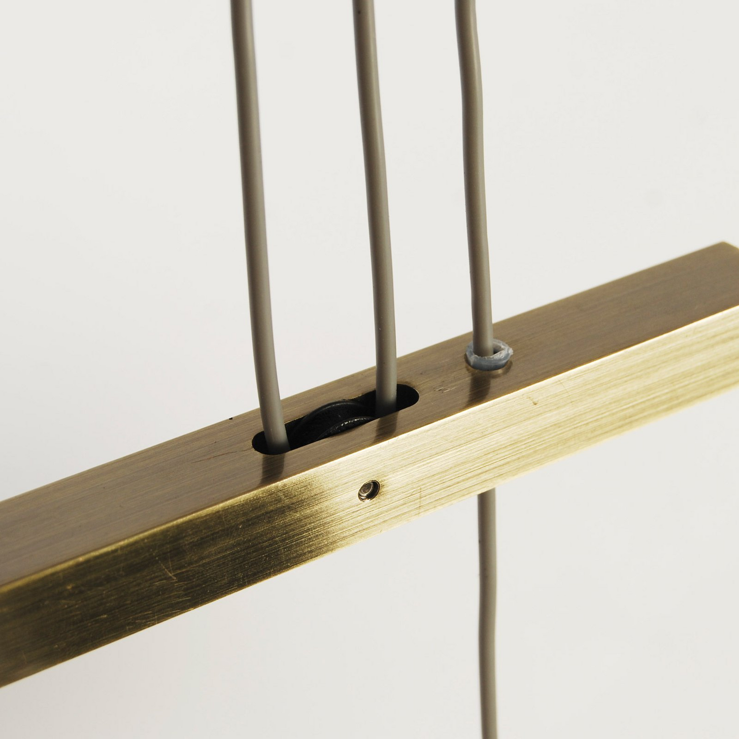 Näve Hängelampe Pendelleuchte Lampe Tilde Textilschirme 4fl Braun Beige Messing B-Ware - 4003222883976
