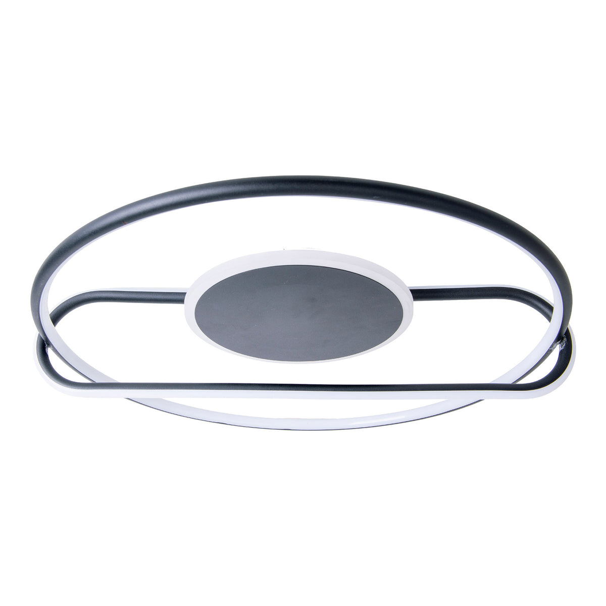Deckenleuchte Lampe Näve LED Brendan schwarz Aluminium Silikon rund 54 cm - 4003222884225